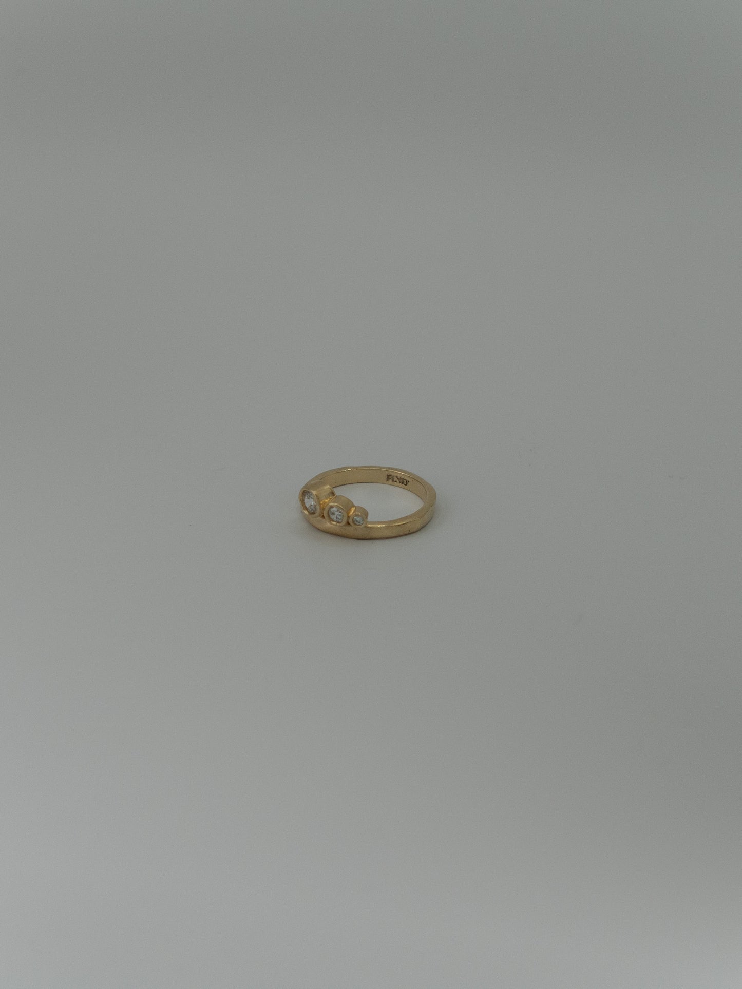 Triple stone ring