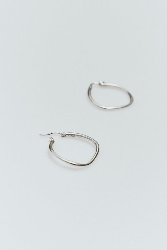 Irregular hoop earrings(W)