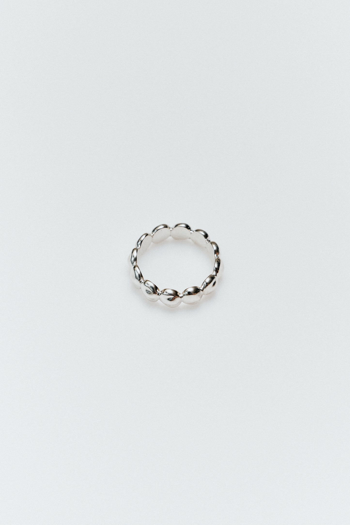 Irregular stone band (silver)