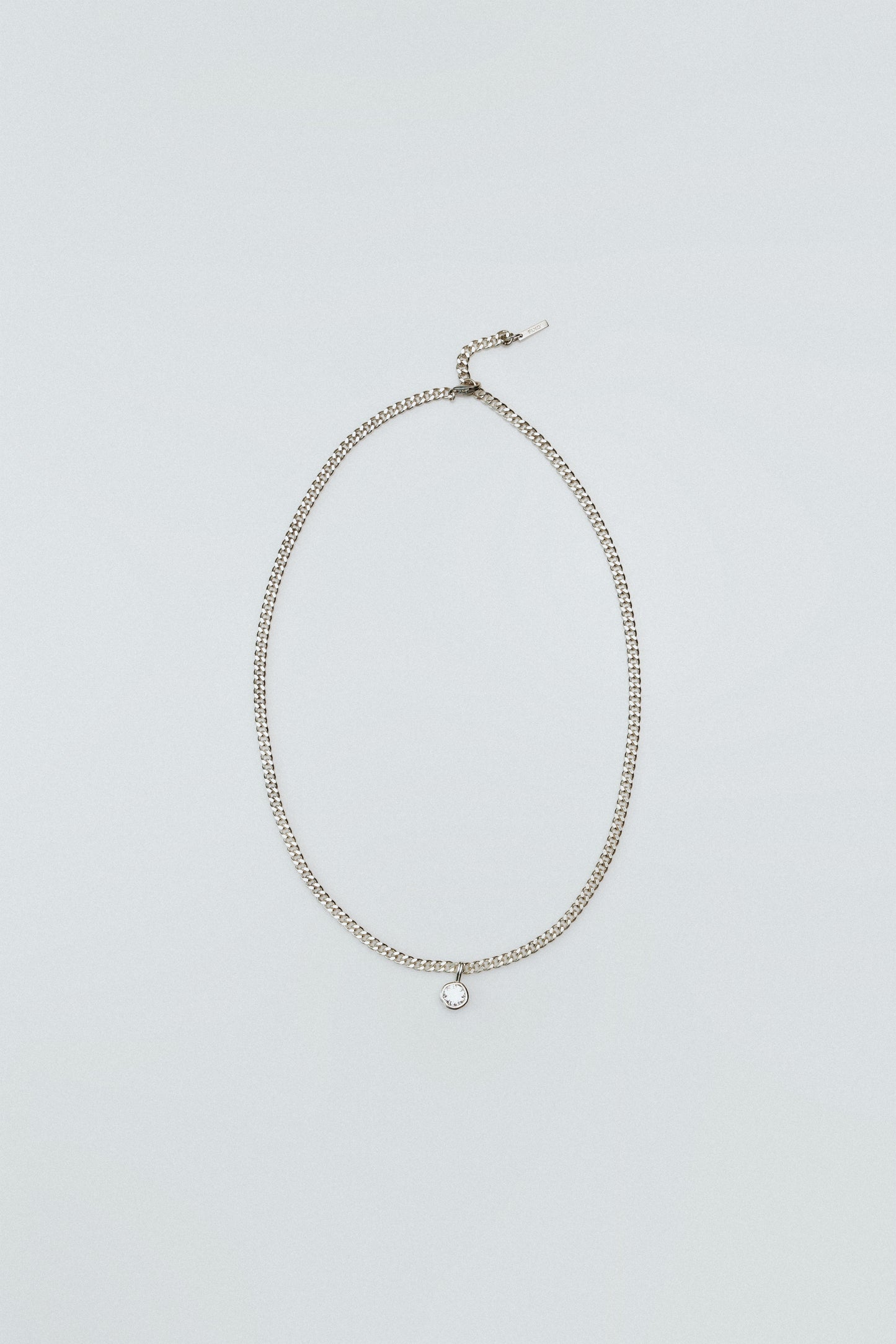 Irregular cube chain necklace