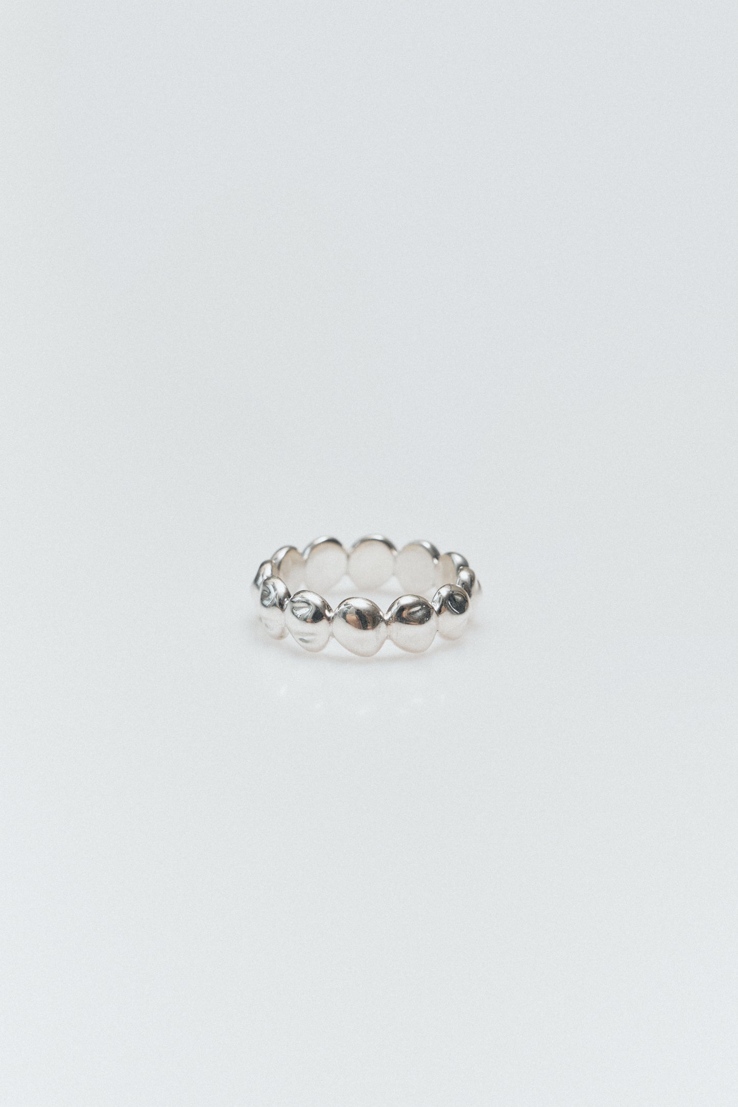 Irregular stone band (silver)